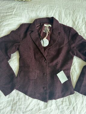 REVOLVE Women's Plum Bouclé Blazer Jacket